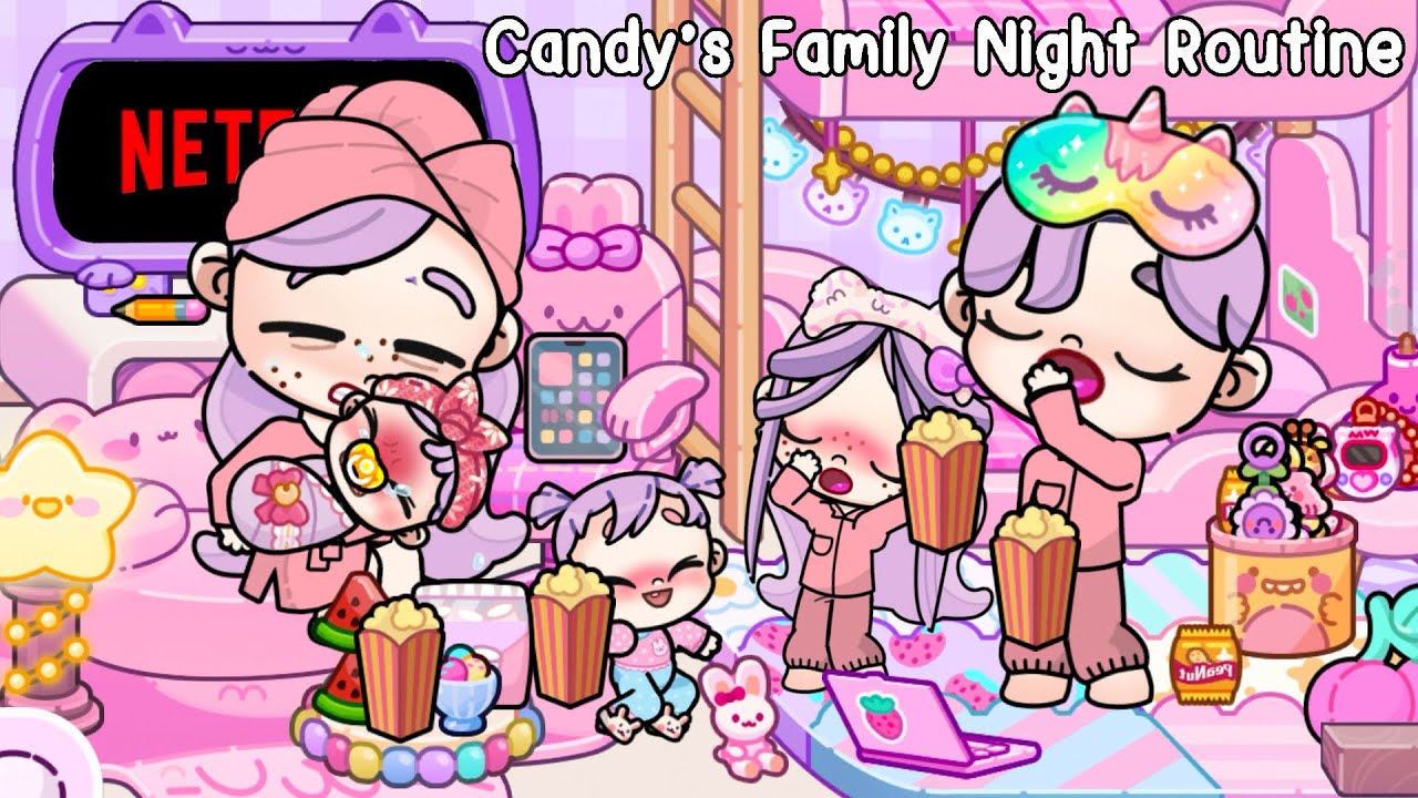 Candy&rsquo;s Family Night Routine at Kawaii House 🌙🏠 Avatar World | Pazu
