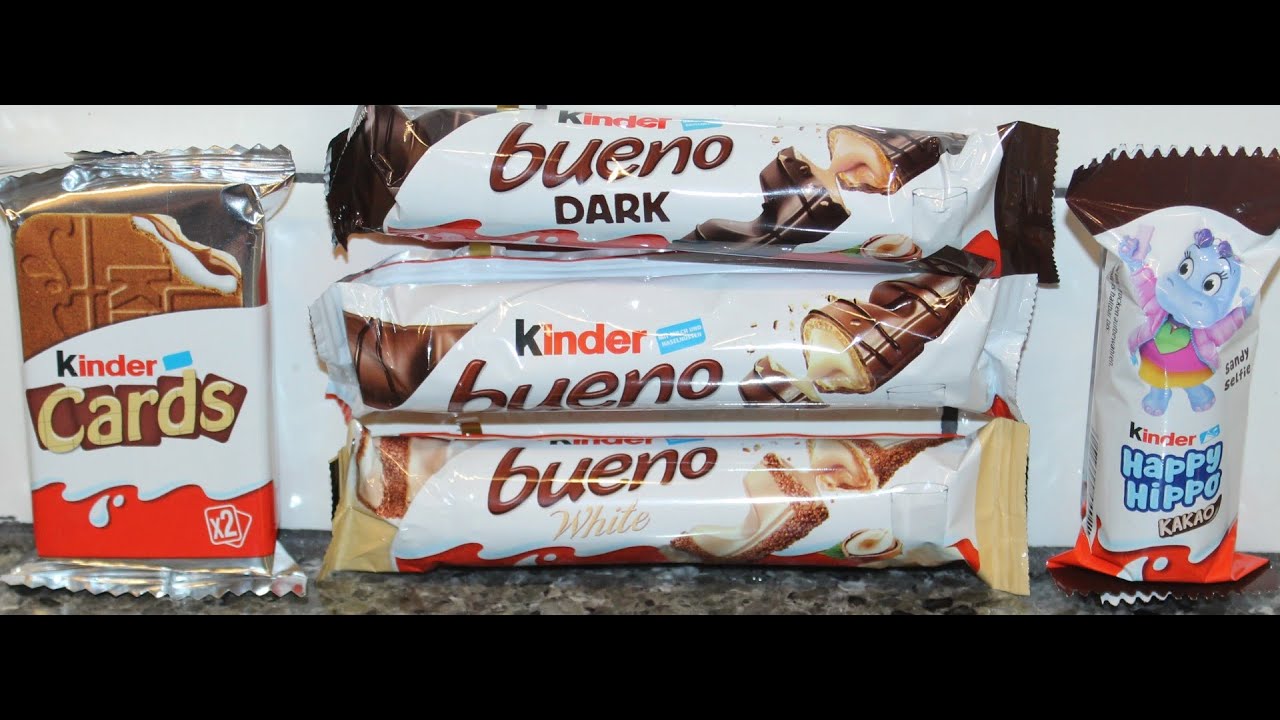 Kinder Cards, Kinder Bueno: Dark, Milk & White and Happy Hippo Kakao Review