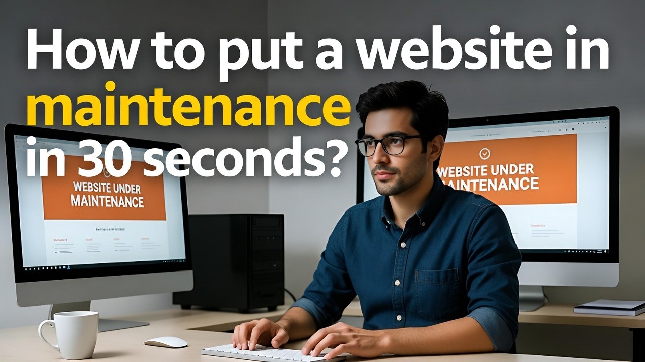 Tuto WordPress 1 : Comment mettre un site en mode maintenance en 30 secondes ?