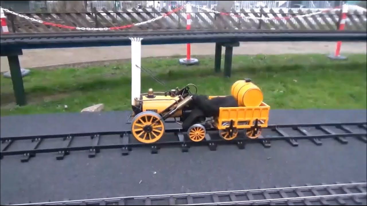 Hornby 3 1/2 Gauge Live Steam Stephenson's Rocket First Run On Forget Me Not Garden Railway