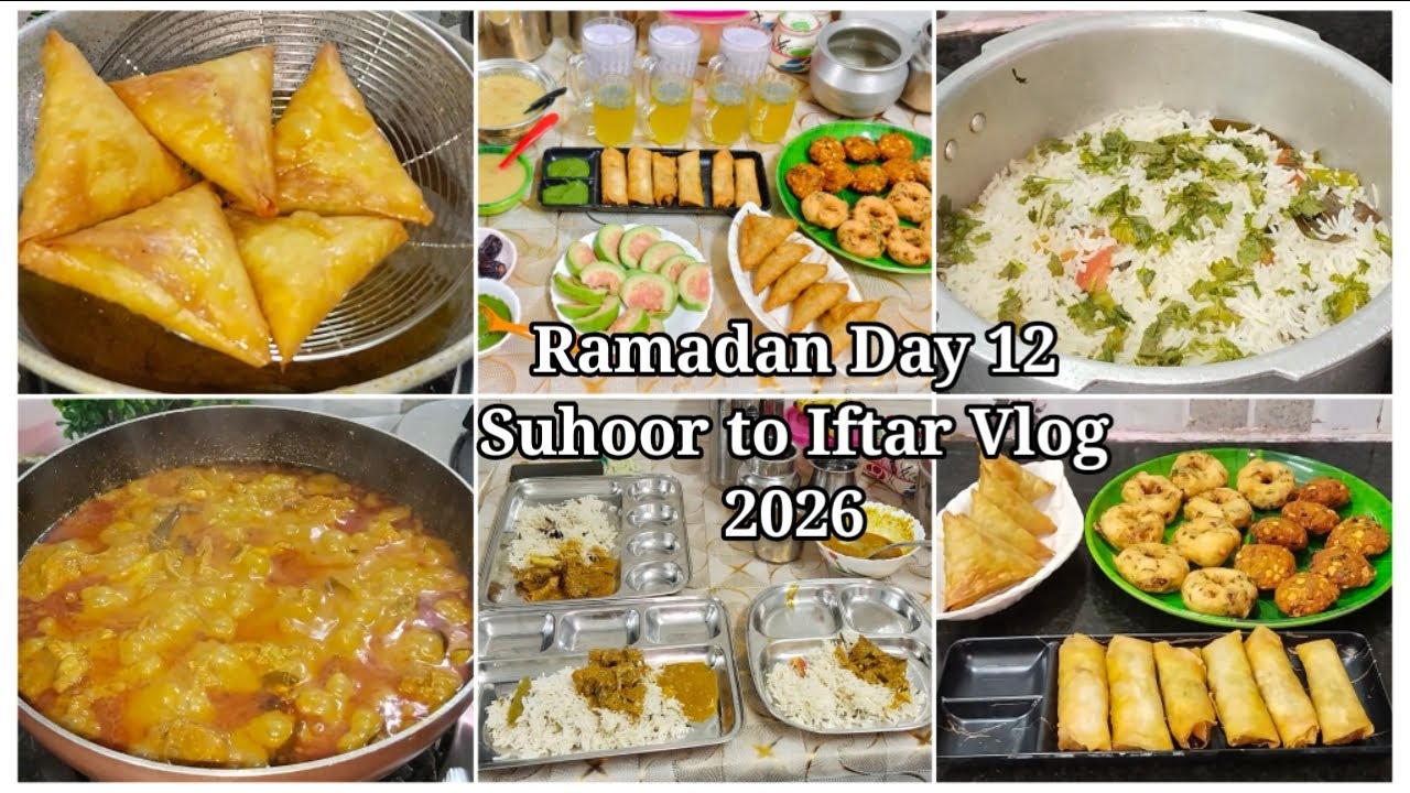 🌙சஹர் to இஃப்தார் வேலைகள் / Ramadan Day 12 Suhoor to Iftar Vlog / Sahar & Iftar Special/ Ramadan2026