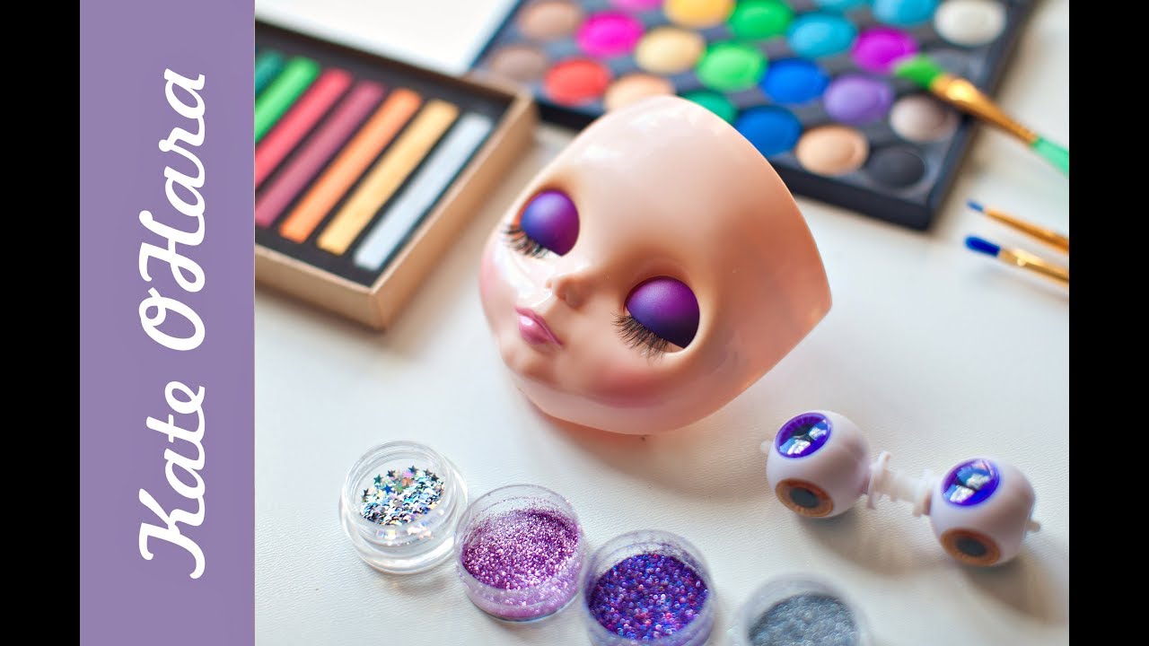 Кастом Блайз Blythe. Разбираем голову, красим веки, делаем спящие глаза.
