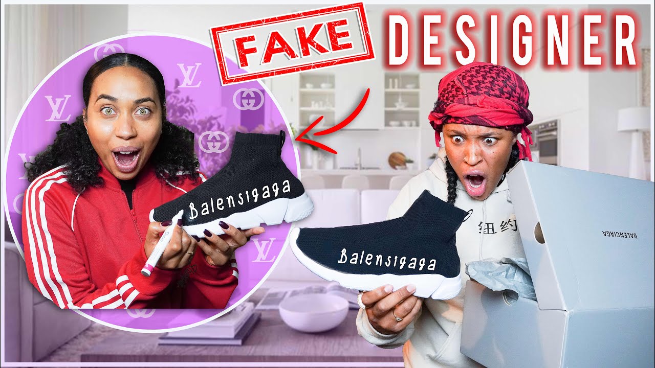Giving My Best friend *FAKE* DESIGNER Shoes To See How She Reacts
