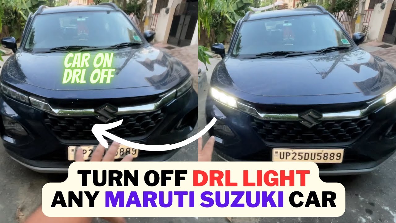 How to TURN OFF DRL LIGHTS (daytime running lights ) - fronx,baleno,grand vitara,xl6