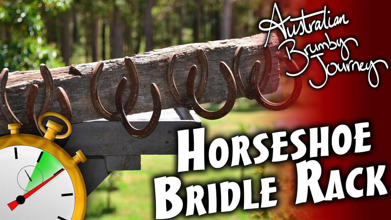 Horseshoe Bridle Rack, DIY, Welding 🐴Australian Horse Training
