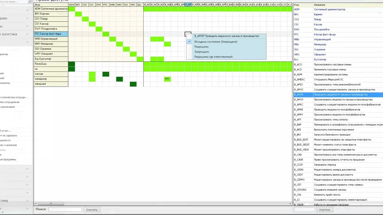 Работа с сотрудниками в IIKO. Должности и права