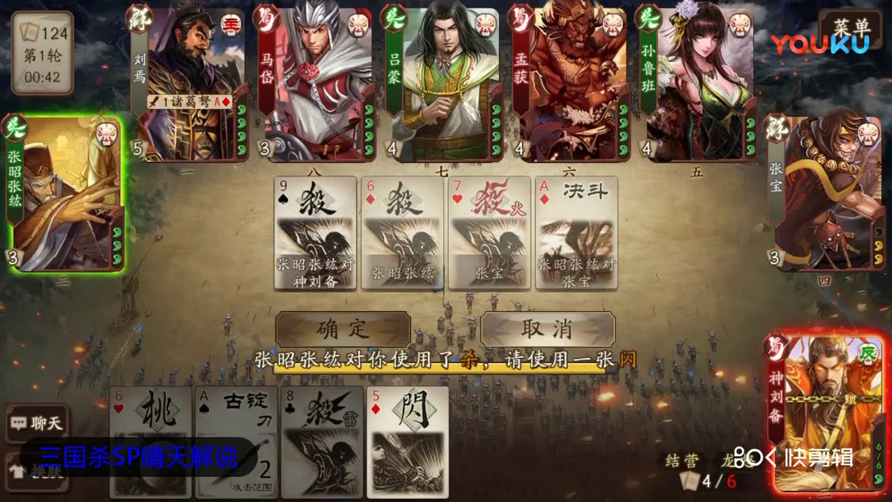 【晴天三国杀】新三国杀神刘备第一视角 龙怒降临岂是尔等凡人可抗！复仇的仁君 超清