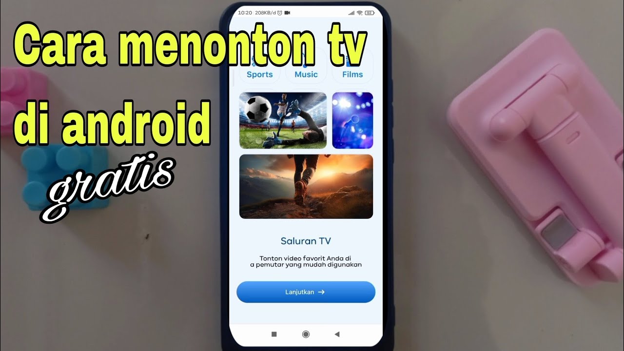 Menonton tv di hp android aplikasi Iptv.