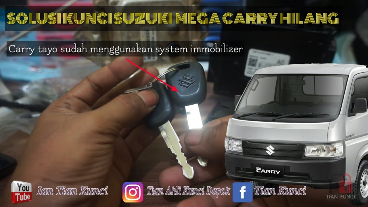 program suzuki mega carry tayo kuncinya hilang ribet karena sudah pakai immobilizer