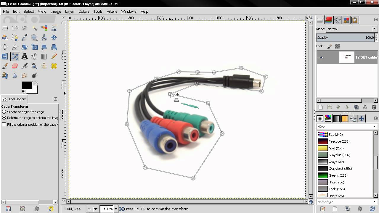 Cage Transform Tool - GIMP Beginners' Guide ep124
