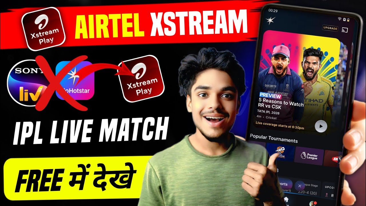 Airtel Xstream App Par IPL LIVE Match Kaise Dekhe 2026 | Watch IPL LIVE Match in Mobile 2026