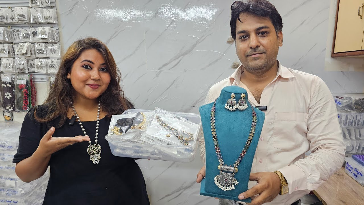 CHEAPEST WHOLESALE JEWELRY MARKET IN KOLKATA| BURRABAZAR| Reaaan Collection| #wowsukannya #jewellery
