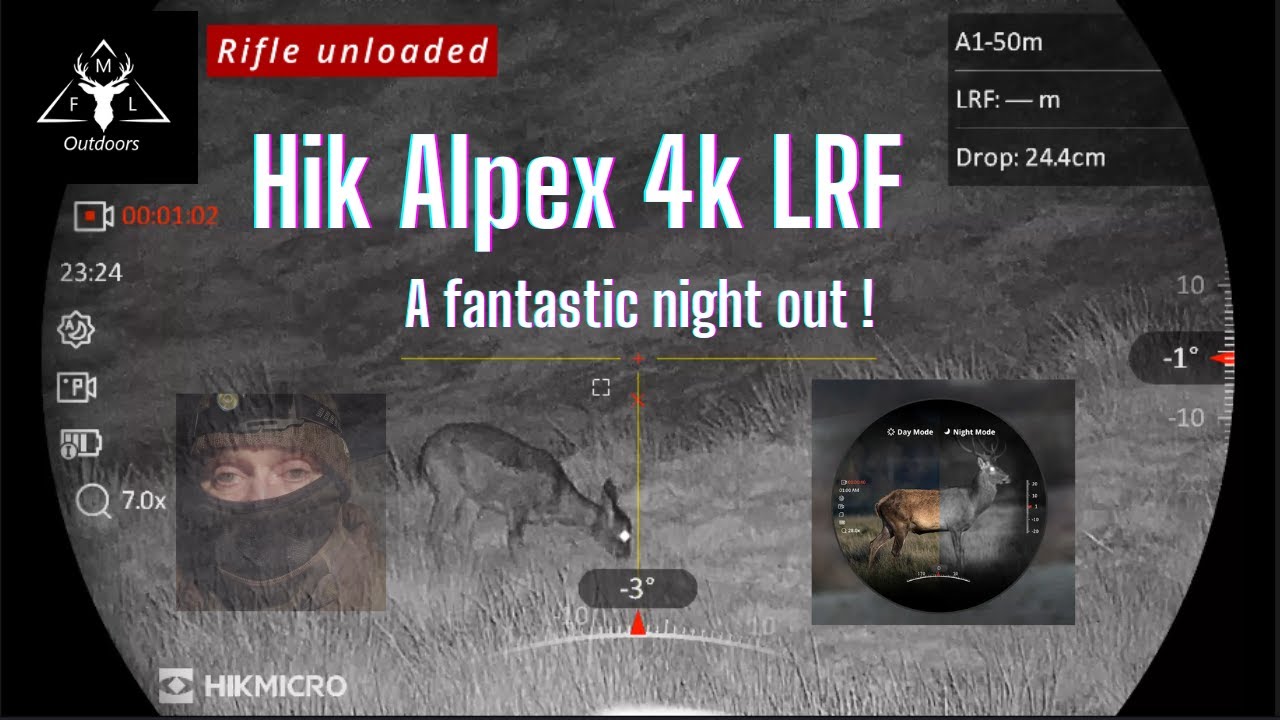 MFL Outdoors - Hik Alpex 4K LRF Day/Night Vision Scope night out shooting with fantastic footage