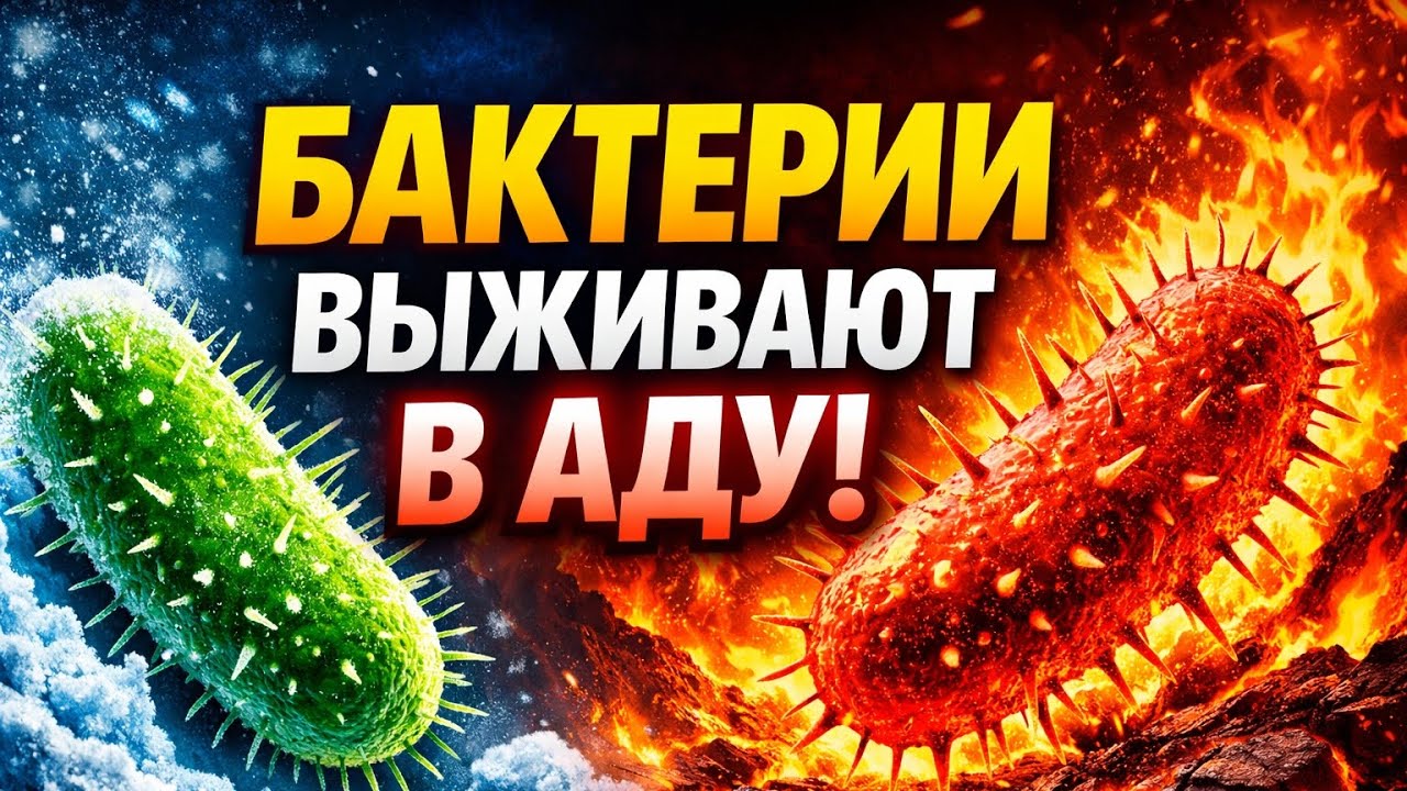 🦠 Почему бактерии выживают в ЭКСТРЕМАЛЬНЫХ условиях