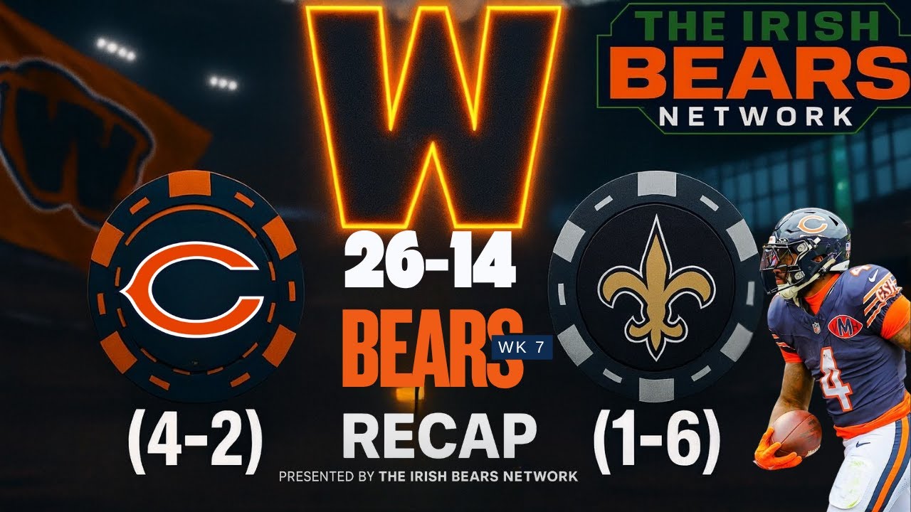 BEARS WIN AGAIN! 🔥 Chicago Takes Down the Saints | 4-2 and Rolling!