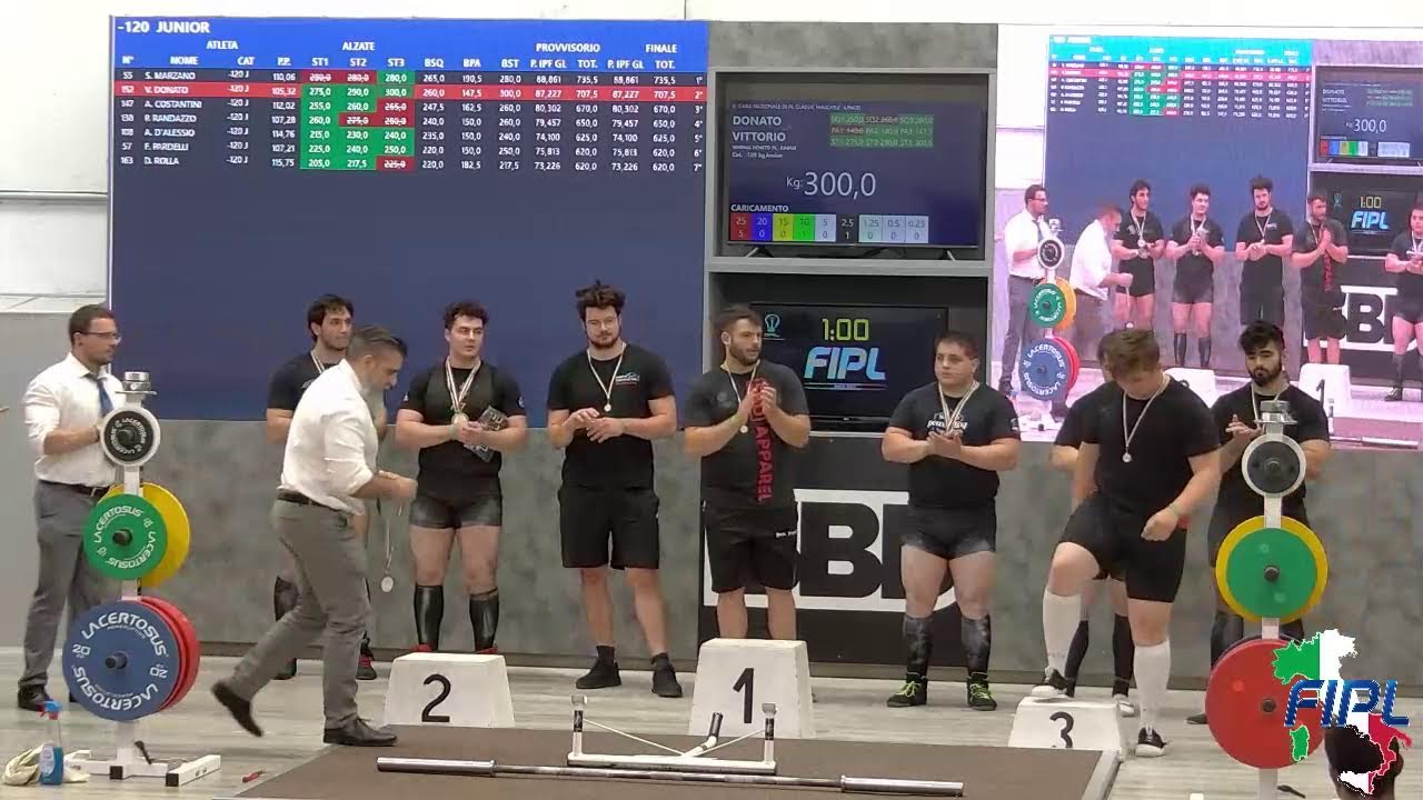 6^ GARA NAZIONALE DI PL CLASSIC MASCHILE JUNIOR-  Cat. -120, +120 kg.