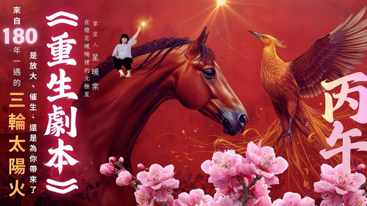 180年一遇的三重太陽火為你打開的《重生劇本》｜塔羅三選一｜2026鳳凰火、太陽火、大地之火的劃時代主題