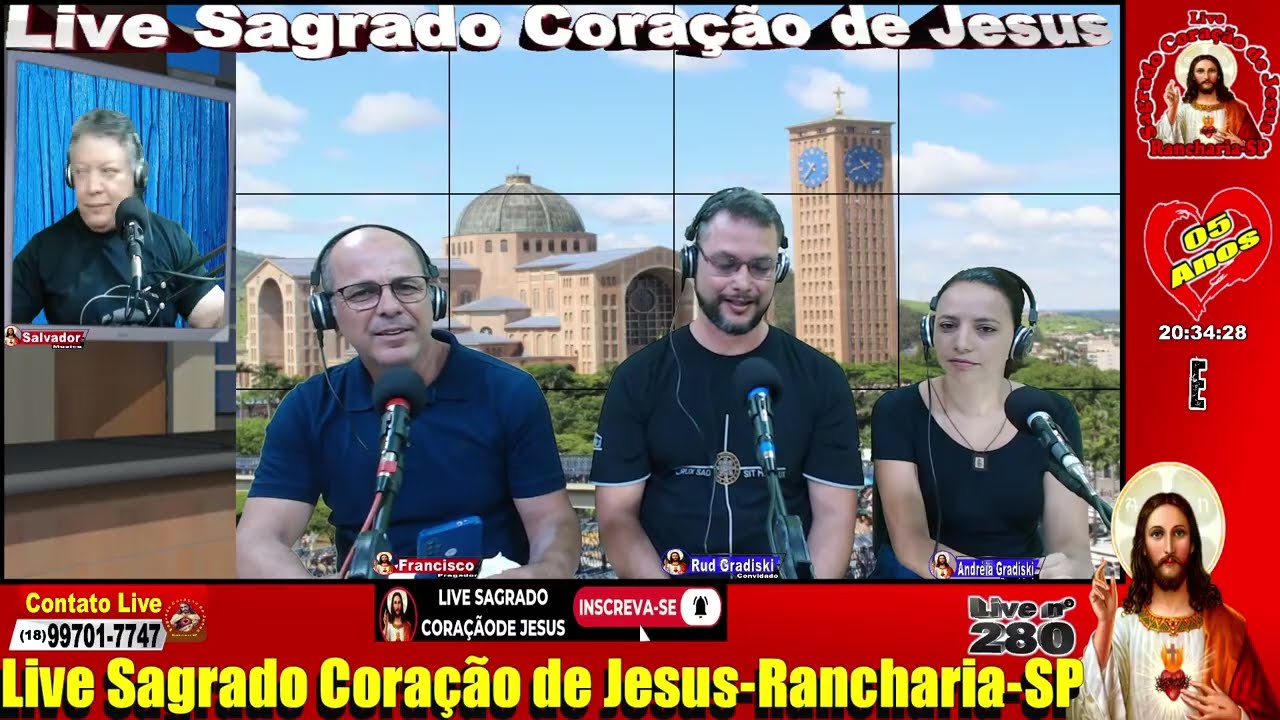 #280-09/02/26 - Live Sagrado Coração de Jesus - Contemplaremos o Santo Terço.