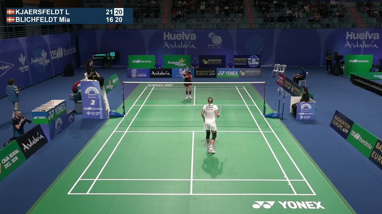 Match point - Line H&oslash;jmark Kjaersfeldt vs Mia Blichfeldt - WS, SF - European Championships 2026