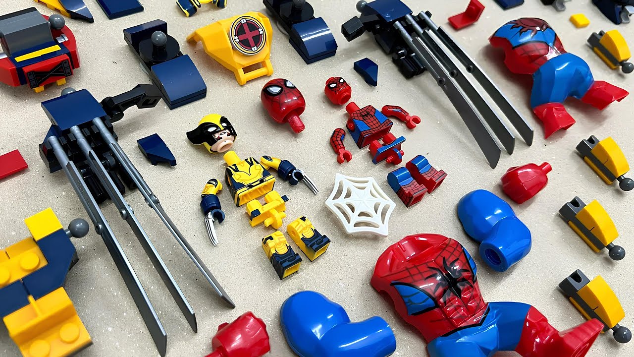 LEGO Человек-паук против Росомахи: роботы-броня | неофициальные минифигурки LEGO