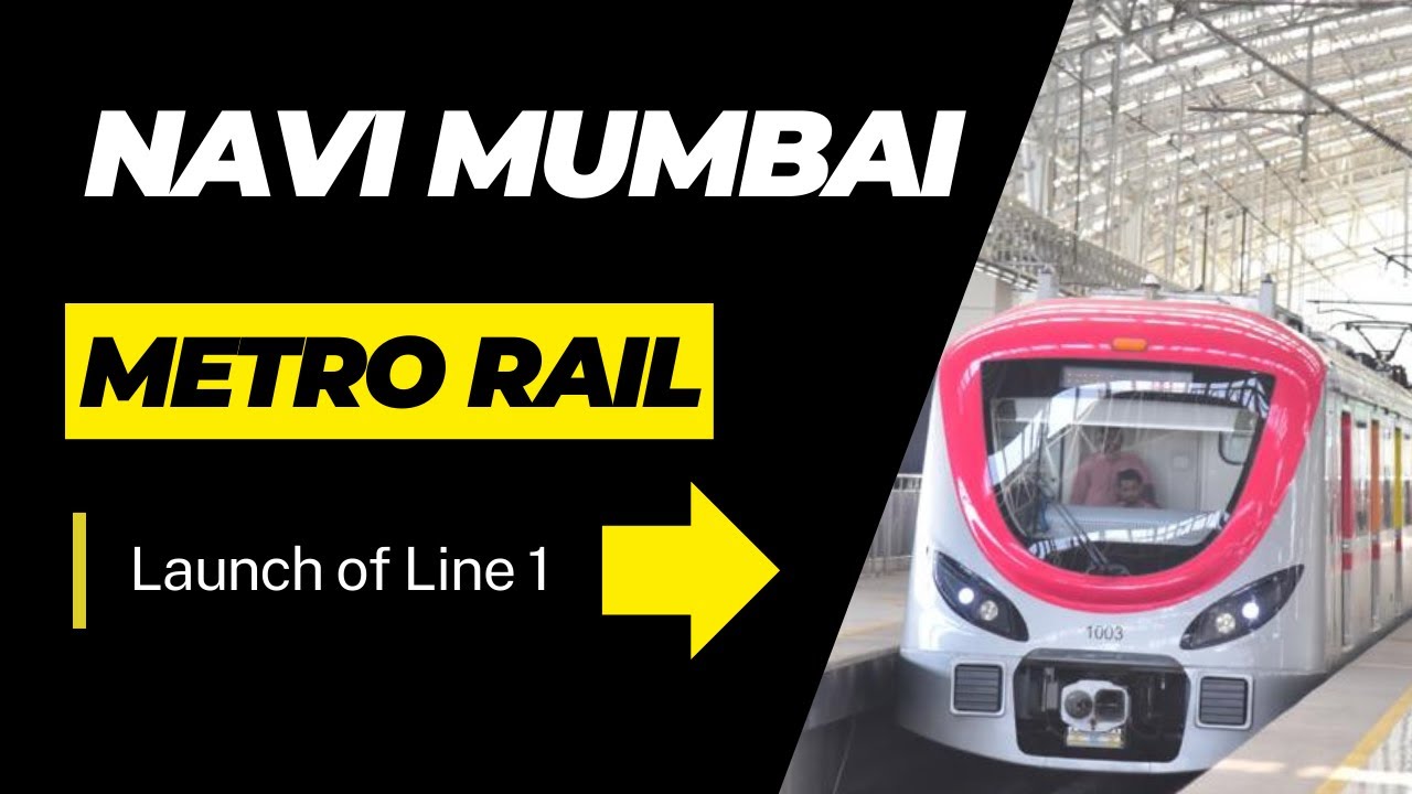 Launch of Navi Mumbai Metro Rail Line 1 project #naviimumbaimetro #metrorail #metrorailproject