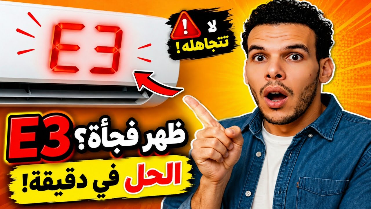 حل مشكلة ظهور كود E3 في التكييف السبليت بخطوه #تكييف_يعطي_رمزE3 / #كودE3_مكيف #اكسبلور  #تكييف