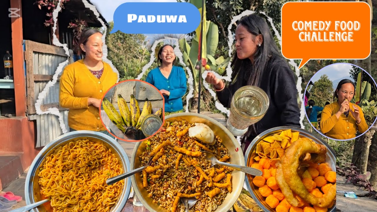 Nepalifoodchallenge🤣comedy vayo lastaii hasyo aajha🤣😱 