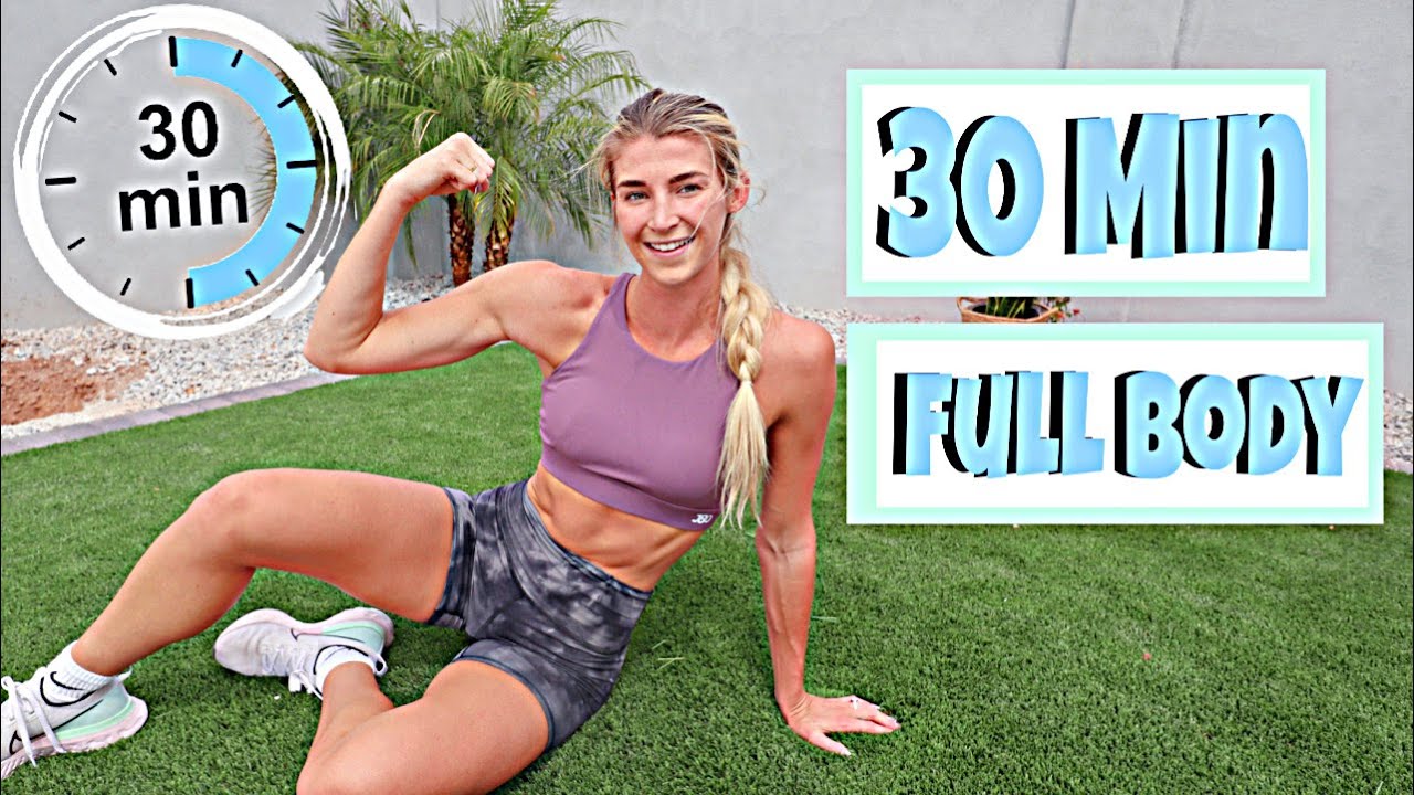 30 MIN AT HOME FULL BODY WORKOUT // NO EQUIPMENT