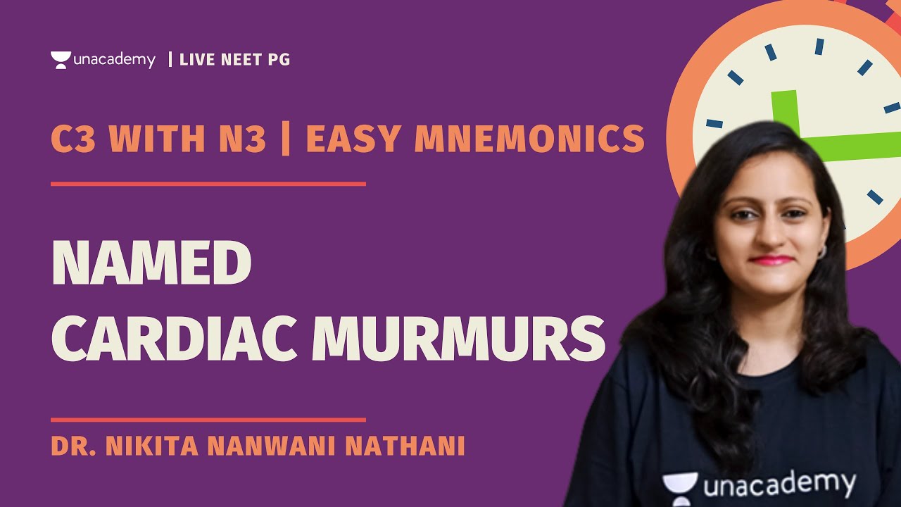 C3 with N3-  Easy mnemonics | Named Cardiac Murmurs | Dr. Nikita Nanwani