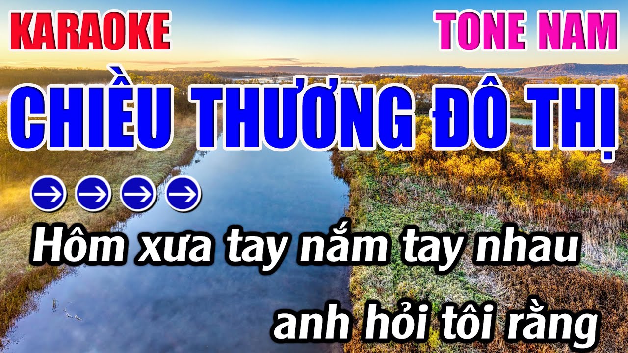 Chiều Thương Đô Thị Karaoke Tone Nam ( Bm ) Karaoke 9999 - Beat Mới