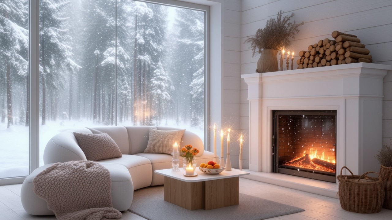 Cozy Snowy Café Jazz ☕🎶 Relaxing Night Music for Study & Focus | 12 Hours Jazz Mix