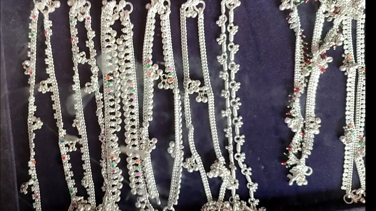 latest silver anklets designs 2022|pattilu design|my silver anklets design|anklets for babies