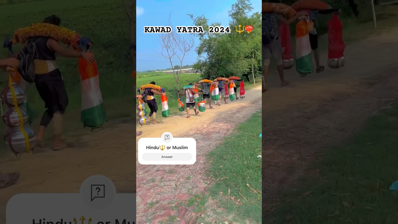 Kawad Yatra || complete 1000 comment Hindu 🔱❤️‍🔥 || like share || 