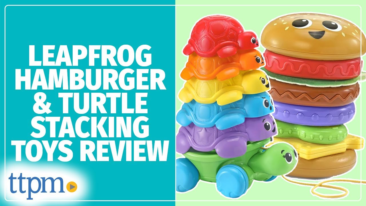 4-in-1 Learning Hamburger and Nest & Count Turtle Tower