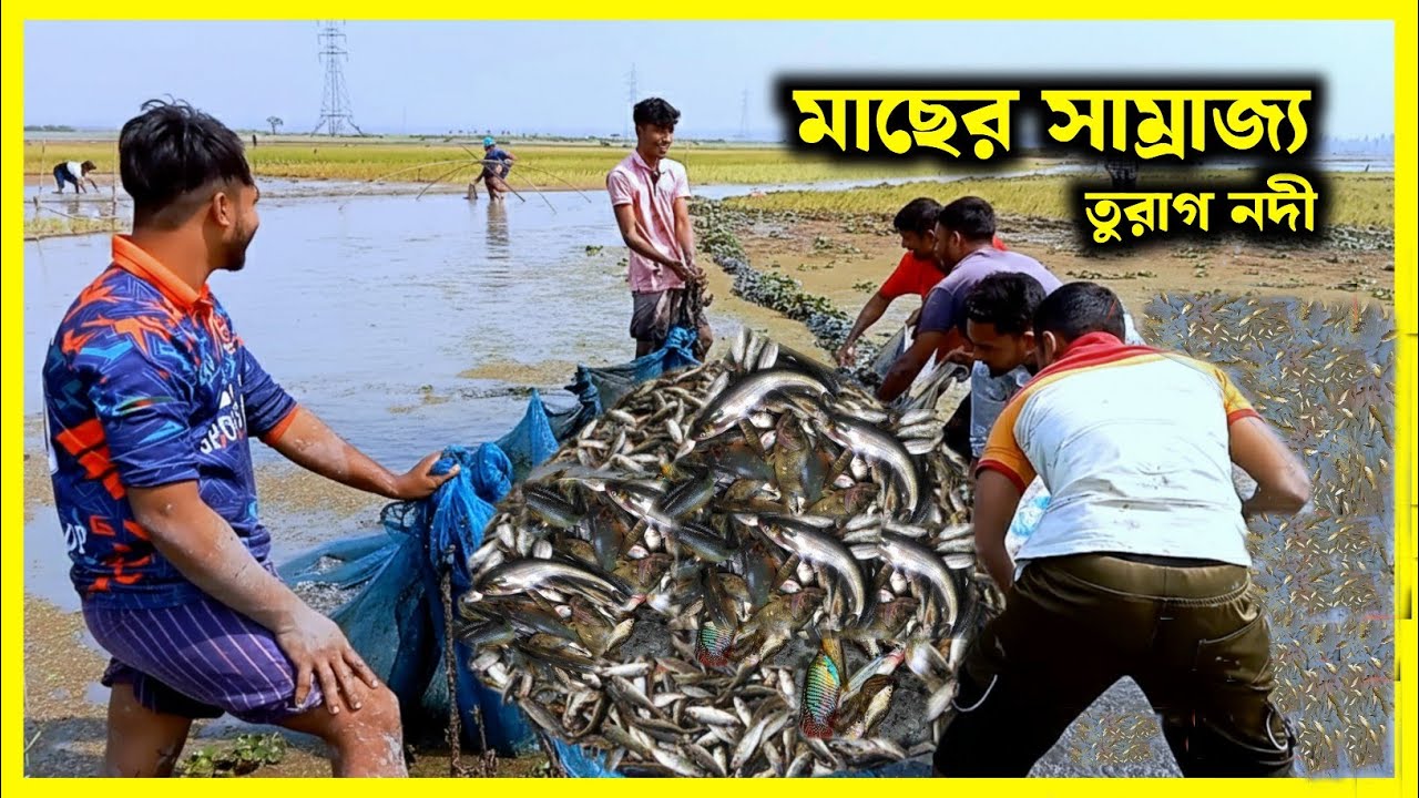 এ যেন মাছের রাজ্য, তুরাগ নদীর ঘিরে লক্ষ লক্ষ মানুষের মাছ ধরার দৃশ্য।