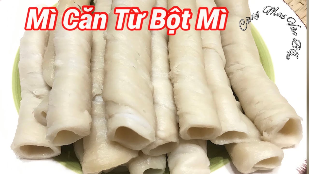 Làm Mì Căn Ống Tại Nhà Siêu Dễ Chỉ Cần Có Bột Mì || Cùng Mai Vào Bếp #21