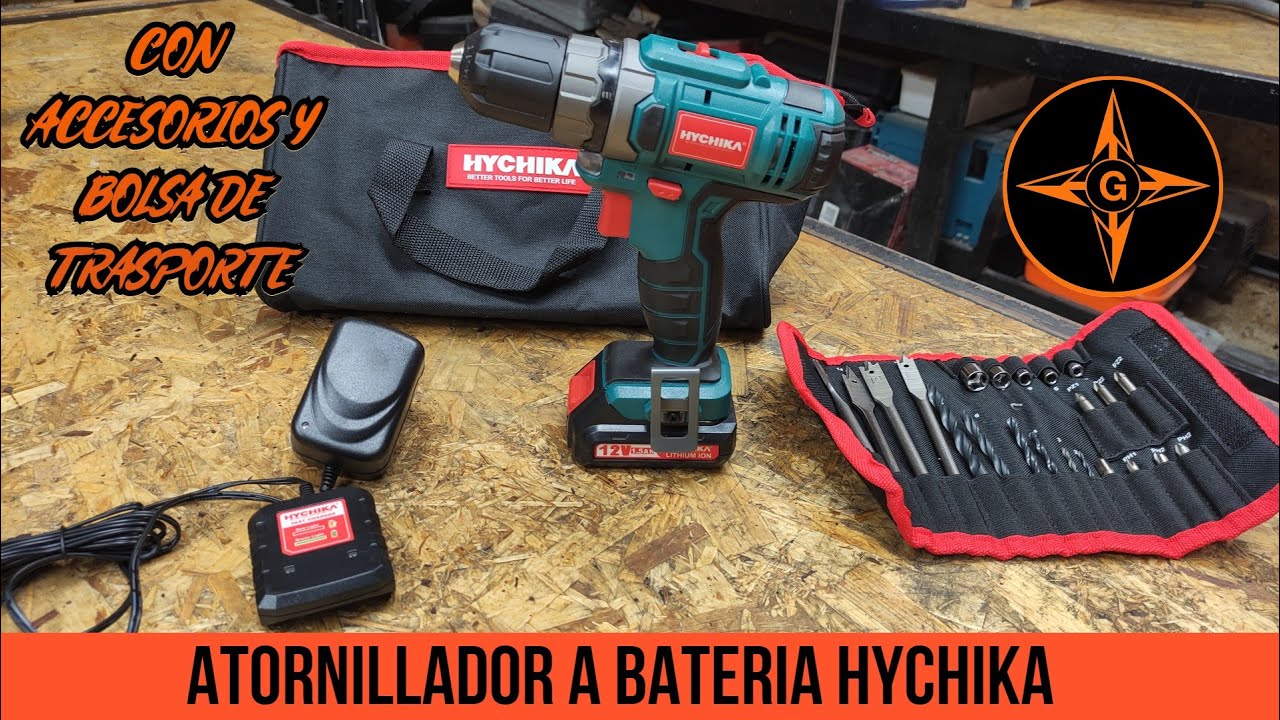TALADRO ATORNILLADOR DE BATERIA HYCHIKA COMO USAR LOS PARES DE APRIETE GINESSOT
