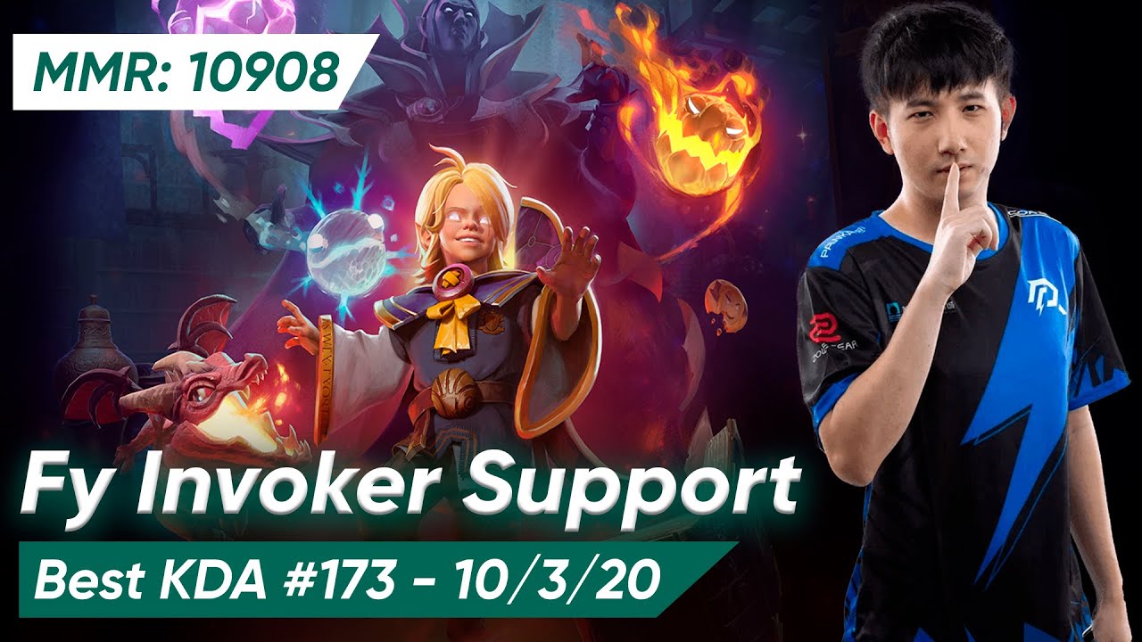 FY INVOKER Elitist 4 Pos | Dota 2 Support Pro Gameplay 7.37