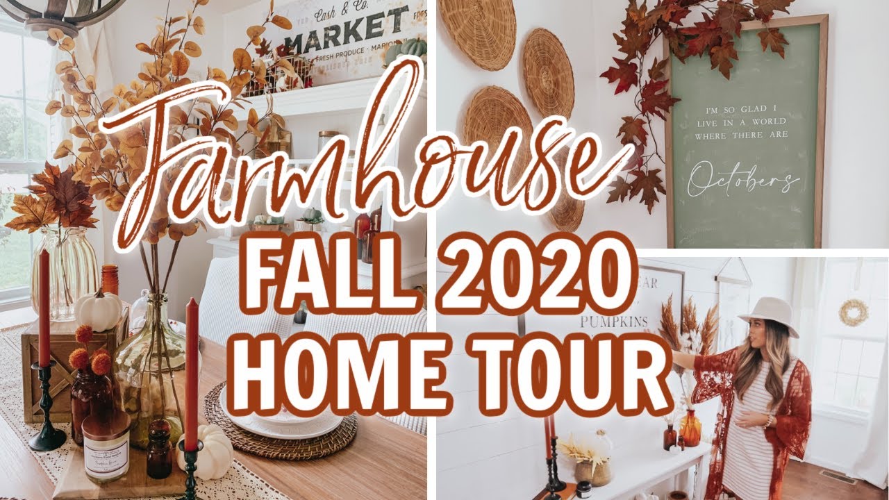 FALL 2020 HOME TOUR *WITH LINKS* | COZY FARMHOUSE FALL DECORATING IDEAS | NEW FALL DECORATE WITH ME