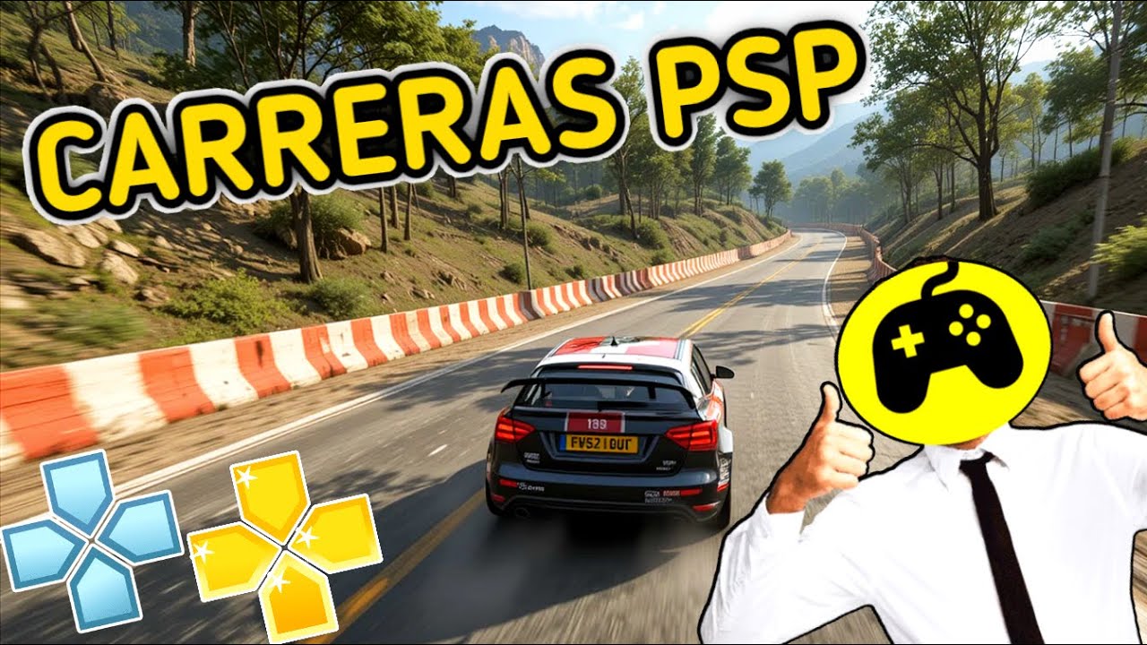 TOP 5 Juegos De CARRERAS Para PPSSPP (ANDROID)👌💯