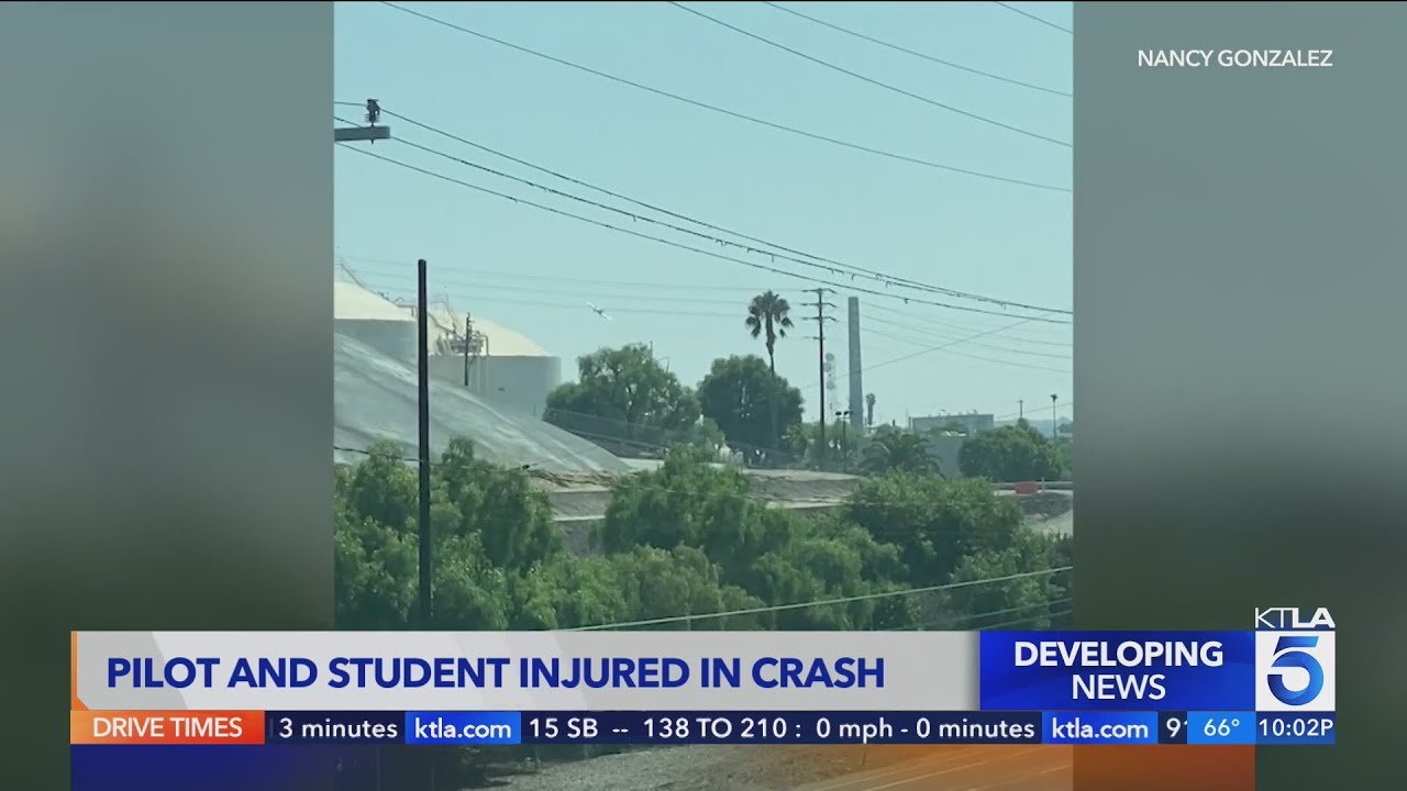 Pilot and student injured in crash in San Pedro