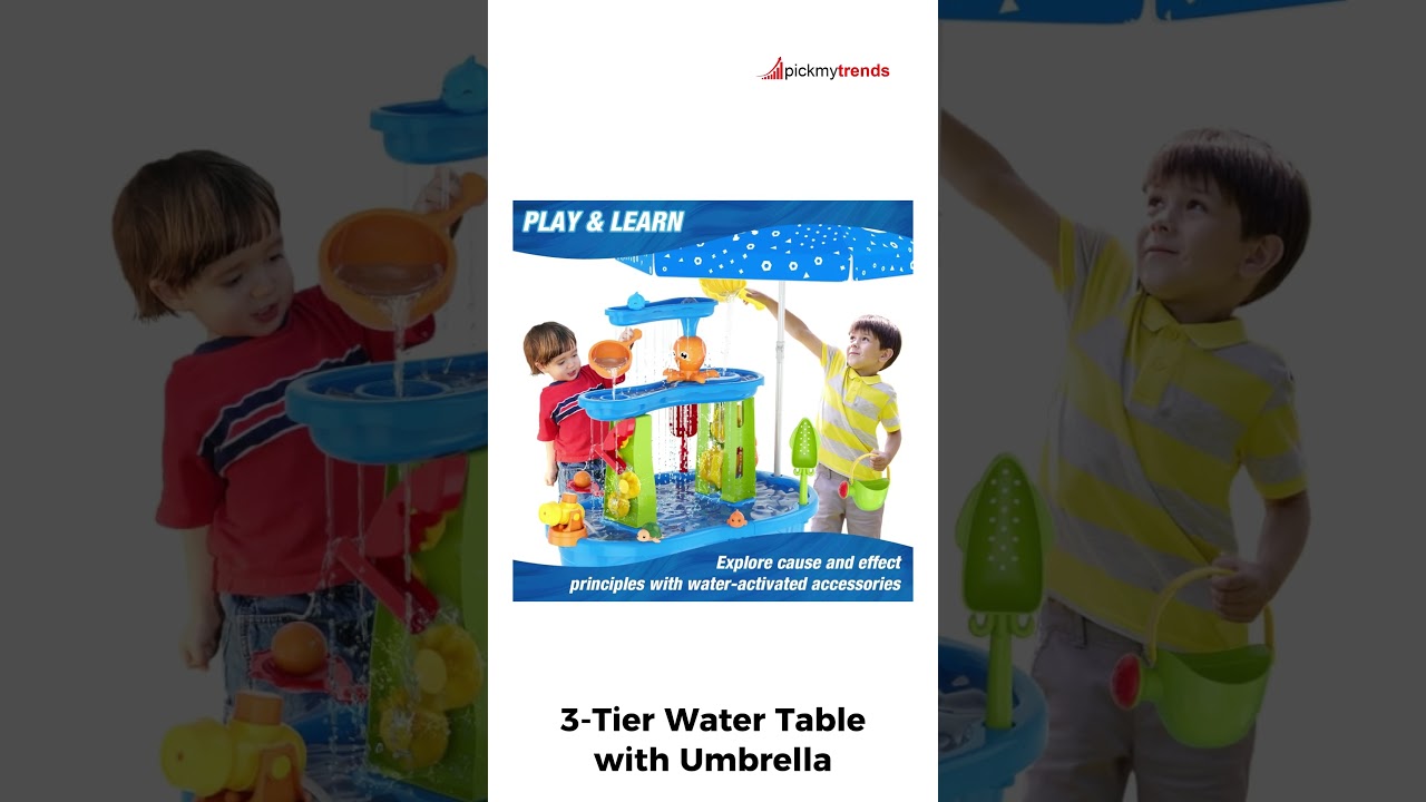 3 Tier Water Table with Umbrella