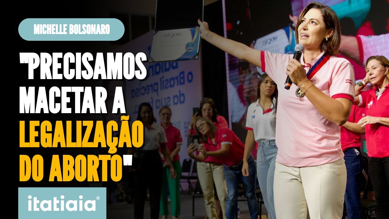 MICHELLE BOLSONARO FALA EM 'MACETAR A LEGALIZAÇÃO DO ABORTO' DURANTE EVENTO NA BAHIA