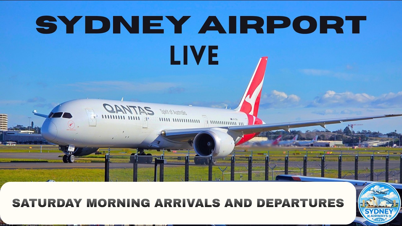 🔴  LIVE Sydney Airport Saturday Morning Planespotting | Delays And Congestion | 08th August 2026