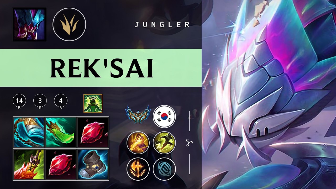 Rek'Sai Jungle vs Fizz - KR Challenger Patch 26.04