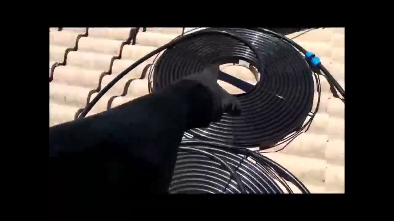 Aquecimento Solar para piscinas  - Vídeo Instalação sistema Girassol