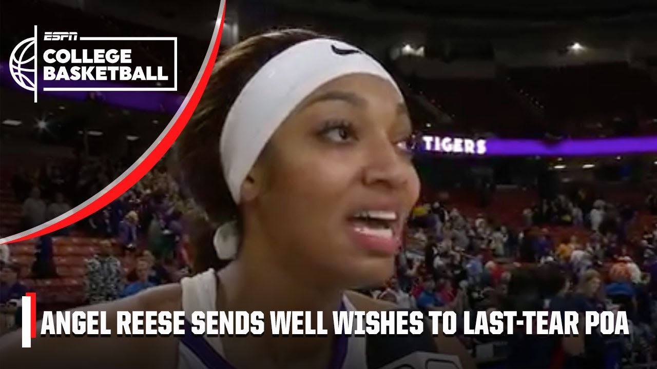'This was for Poa!' - Angel Reese gets emotional after LSU's win | ESPN College Basketball