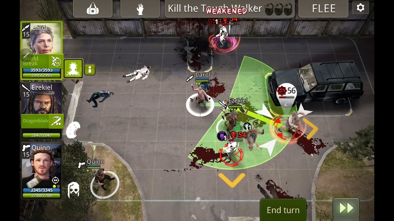 TWD NML Alexandria challenge round 90 (Big boss man) with lvl 15 team sh scout Carol