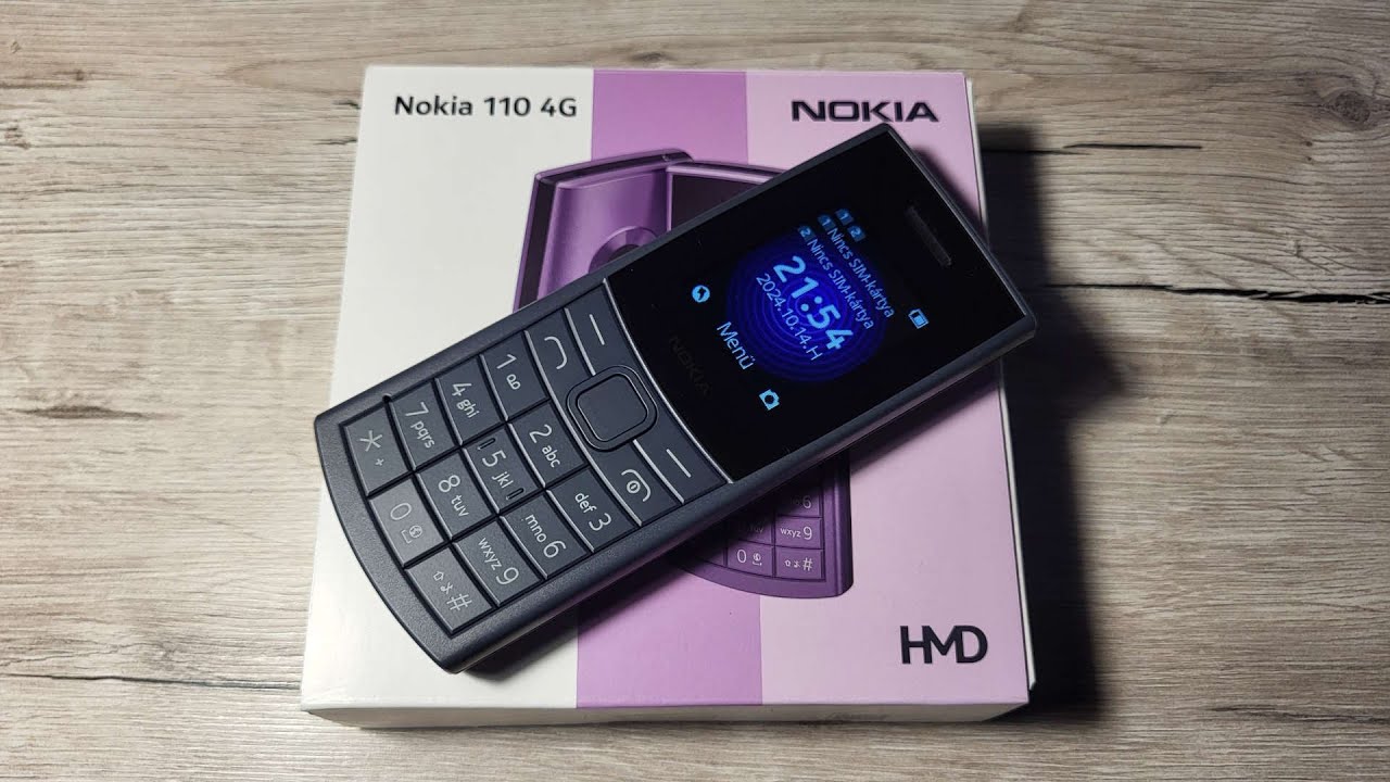 INGYEN MOBIL! Nokia 110 4G unboxing/teszt