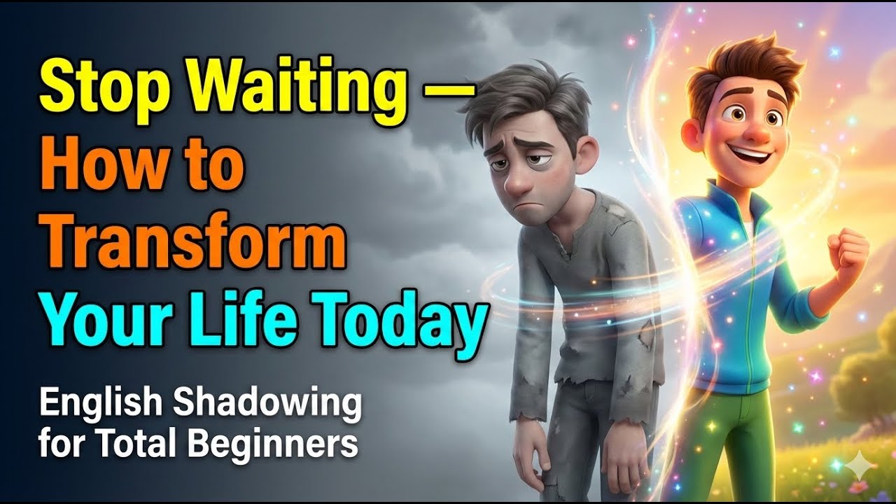 Stop Waiting — How to Transform Your Life Today || English Shadowing & Mindset